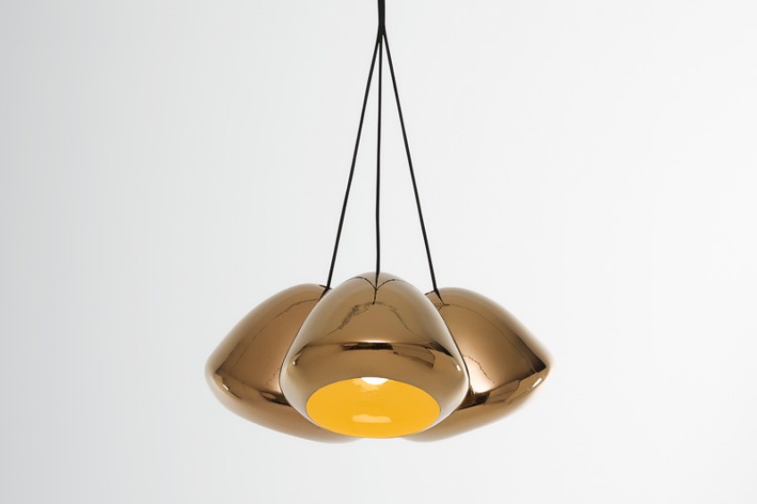 Metallic Collection of Pendant Lamps by Ross Gardam