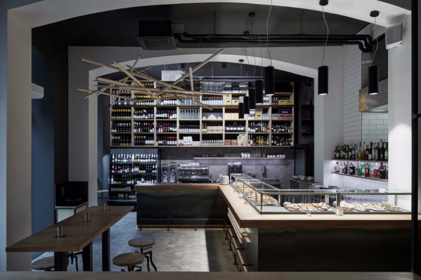 ŠPEJLE Interior Design Restaurant with a Fabulous Lighting Design