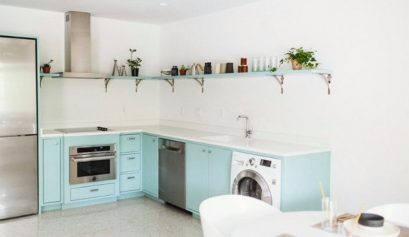 Scandinavian Kitchen with a Special Lighting Design