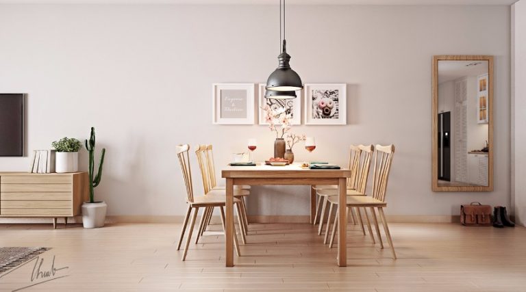 Picture of A Scandinavian Interior Design with Mid-Century Modern Lighting